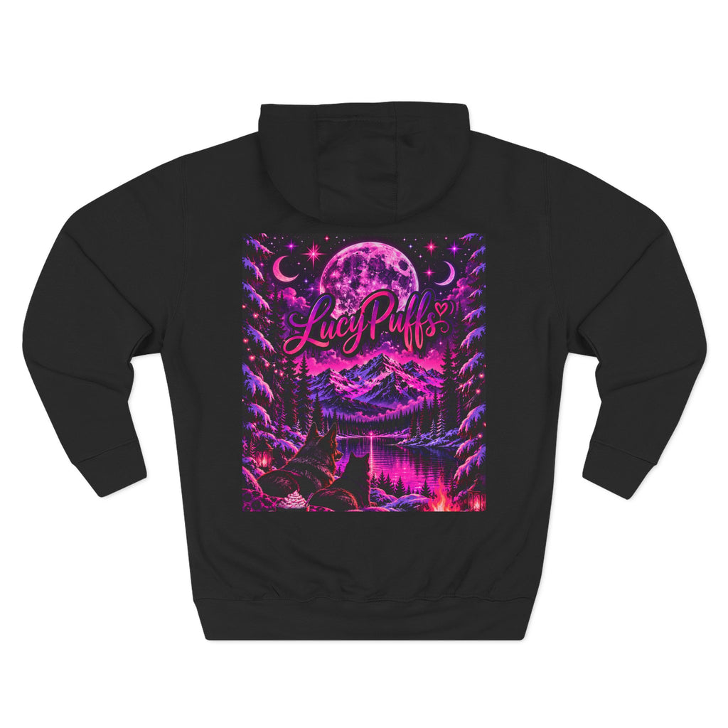 Three-Panel Fleece Hoodie
